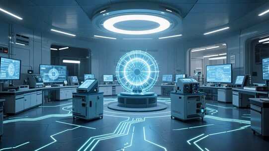 科技感未来实验室场景