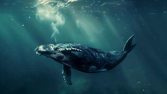 海里的鲸鱼 鲸鱼