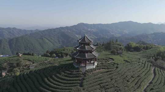 广西柳州三江侗族自治县布央仙人山航拍4k