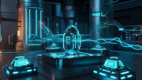 科技感未来实验室场景