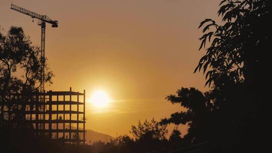 夕阳城市