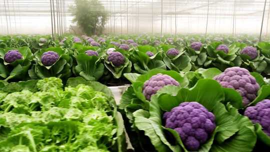 温室大棚蔬菜种植场景