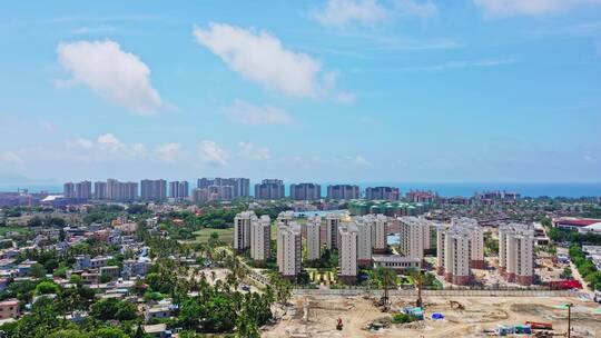 海南陵水市航拍