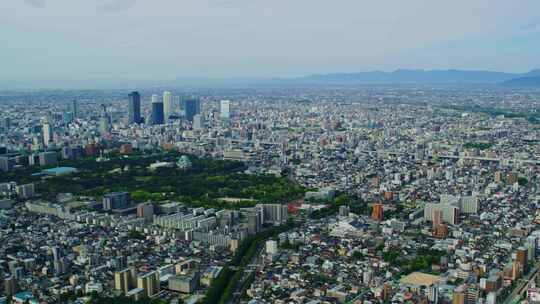 日本名古屋城市航拍