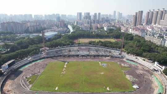 广东中山城市风光地标建筑航拍