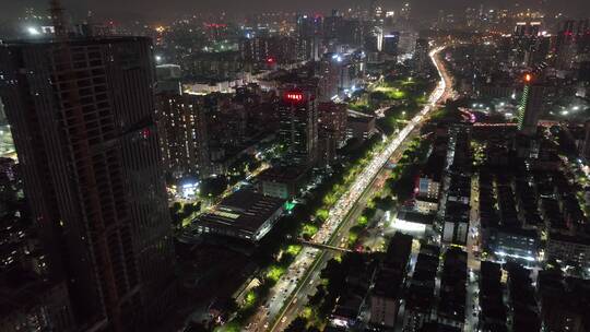 深圳广深公路夜景车流