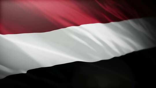 也门国旗挥舞-4K视频素材模板下载