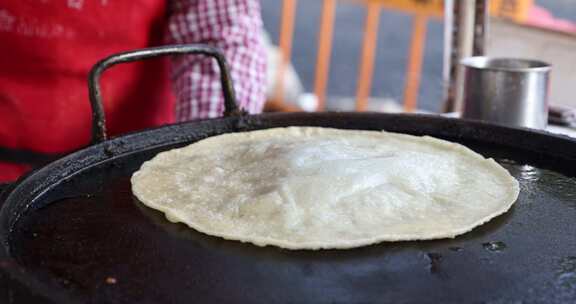 山西特色美食山西灌饼制作素材