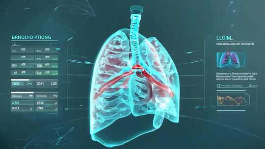 肺部3D模型展示及相关医疗数据