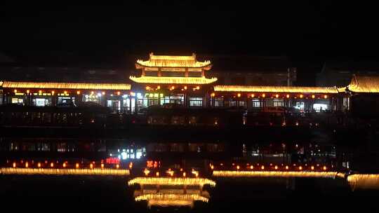 邯郸 永年 广府古城 夜景 灯光秀