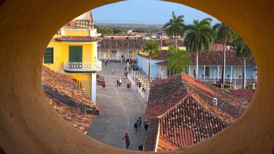 特立尼达古巴城的美景视频素材模板下载