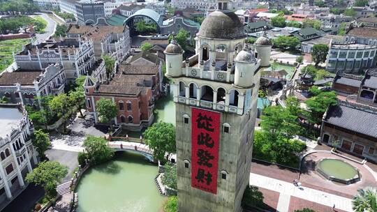 江门自力村航拍风景