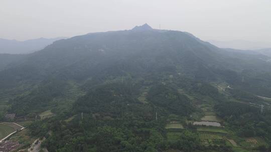 航拍湖南靖州飞山景区