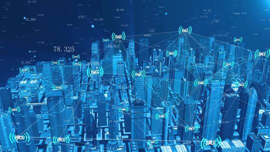 被5g网络覆盖的全息科技城市