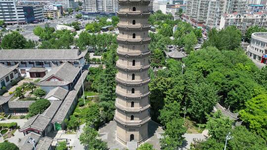 河南许昌文峰塔航拍