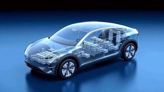 透明效果新能源汽车展示