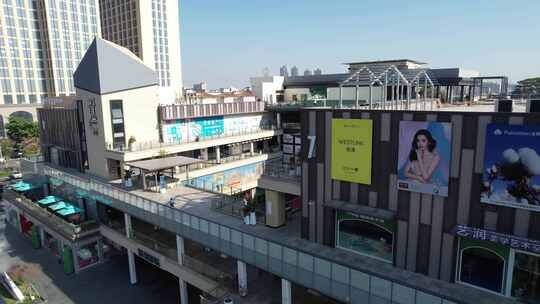 深圳大浪商业街日景航拍