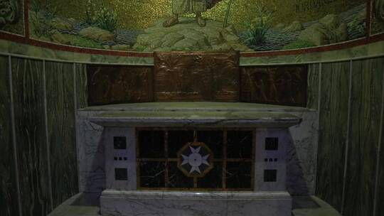 圣母安眠堂内部结构视频素材模板下载