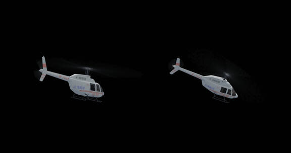 直升飞机-透明图层-合集