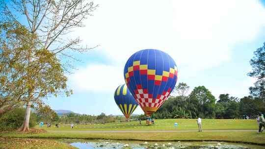 西双版纳热带植物园-热气球