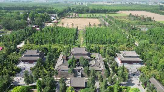 航拍洛阳白马寺