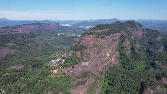 祖国大好河山广东丹霞山5A景区航拍