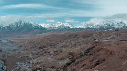 西藏阿里普兰县雪山视频素材模板下载