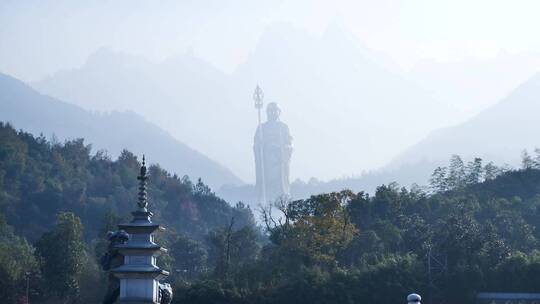 安徽九华山大愿文化园地藏菩萨像视频合集