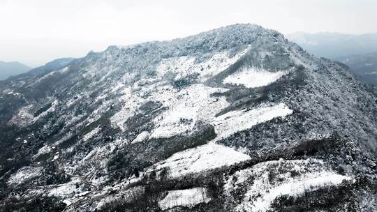 高山雪景航拍