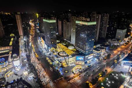 湖北宜昌航拍延时 夜景延时 延时