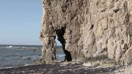 礁石海蚀地貌大海海风海浪