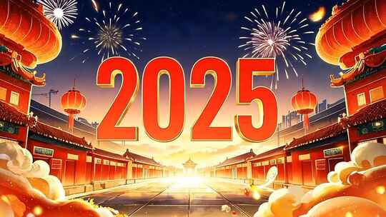 2025数字 2025新年片头