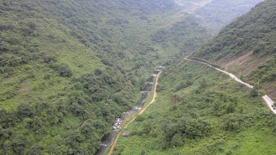 贵州 酒厂 山区 大山 河流 森林 溪水 乡村视频素材模板下载