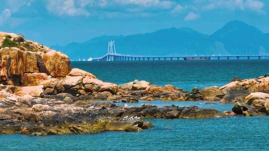 珠海航拍港珠澳大桥