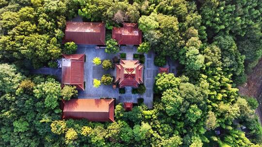 天目湖 状元阁 航拍 景点 旅游 溧阳