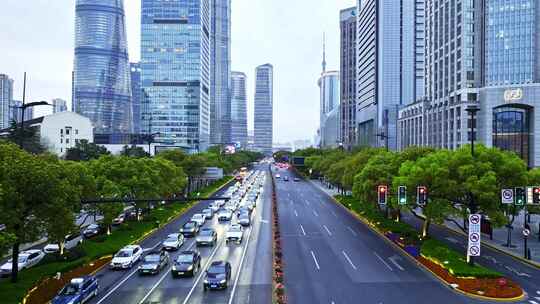 交通道路高峰路口车流合集