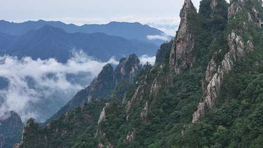 美丽中国河南伏牛山老界岭自然风光