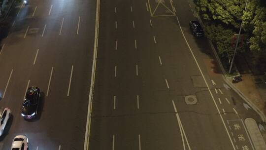 城市 夜景 街道 航拍 车流 郊区 交通