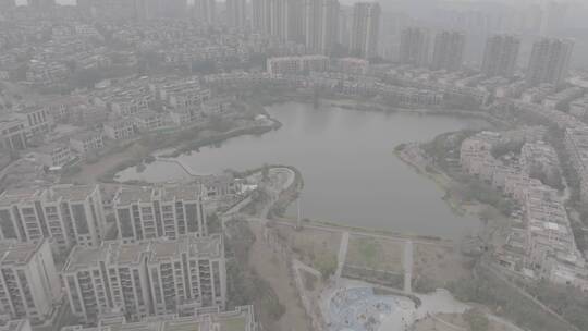 重庆渝北区玥湖视频素材模板下载