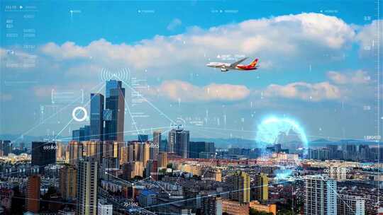 智慧城市建筑互联网科技感商业感科技视频素材模板下载