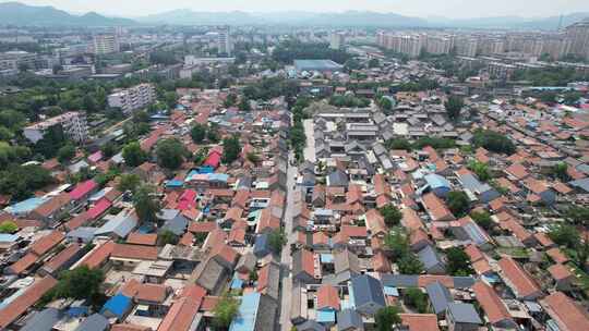 山东潍坊青州城市建设航拍