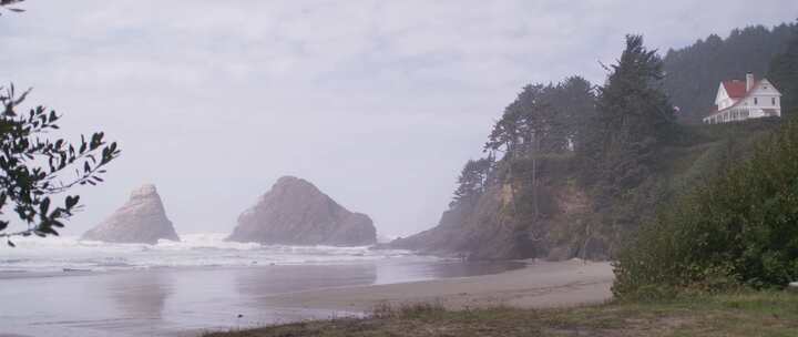 俄勒冈州，海岸，海洋，海滩