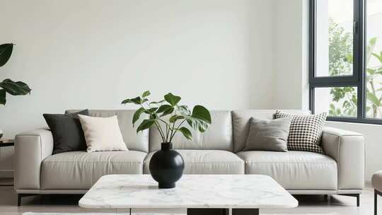 现代简约风格客厅沙发场景
