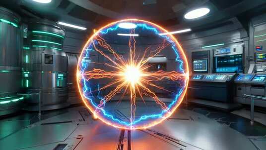 科幻空间能量球特效素材