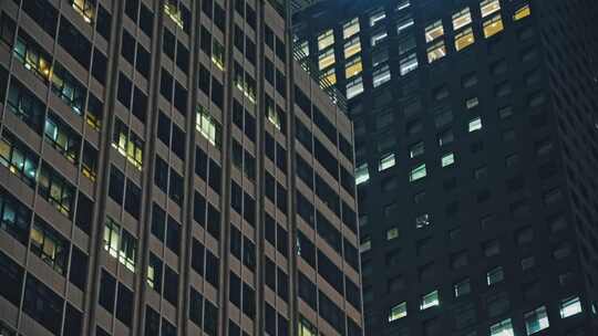 深圳城市高楼夜景办公楼396