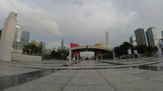 深圳市中心市民中心延时