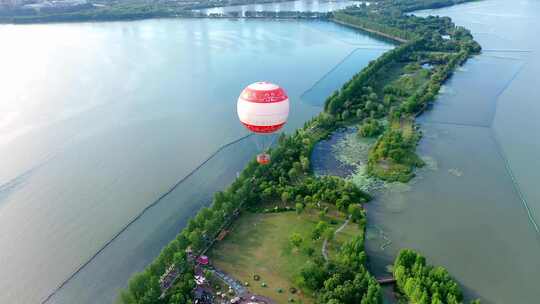 【航拍】东湖氦气球