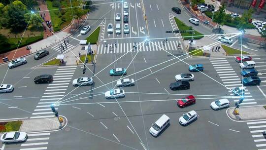 智慧交通-万物互联网-科技城市-网络科技视频素材模板下载