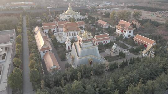 洛阳白马寺航拍素材