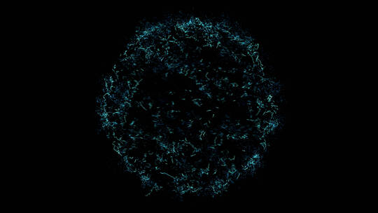 粒子球体循环魔法圆环特效合成素材 (3)